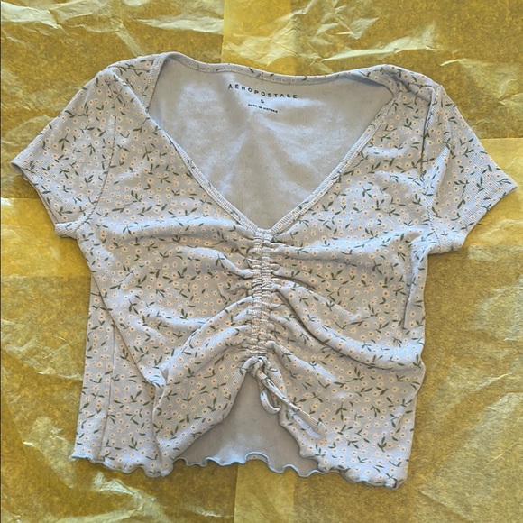 Flowered crop top - Picture 3 of 11